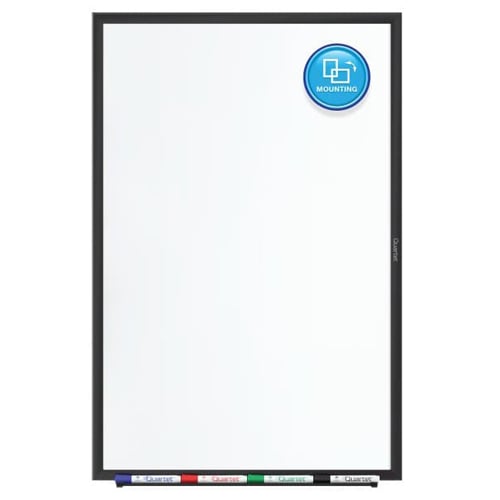 Quartet 4' x 3' Standard Magnetic Whiteboard with Black Frame - SM534B