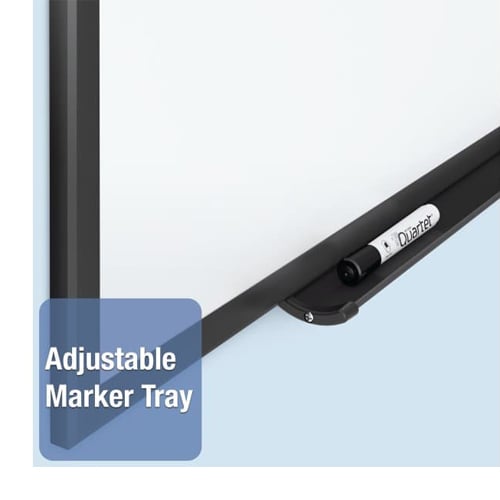 Quartet 4' x 3' Standard Magnetic Whiteboard with Black Frame - SM534B