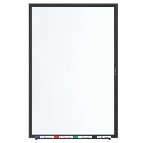 Quartet 4' x 3' Standard Magnetic Whiteboard with Black Frame - SM534B