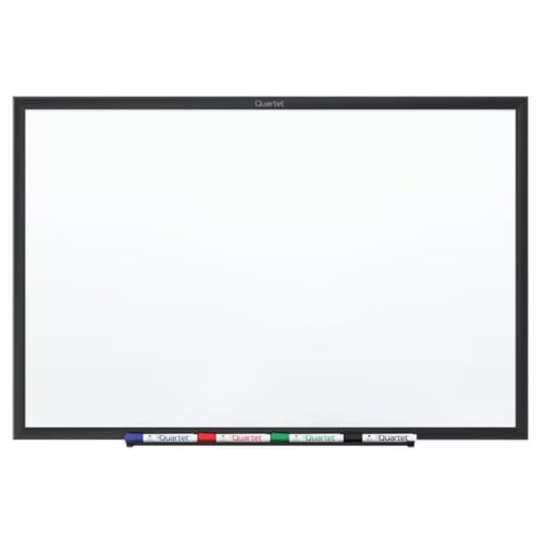 Quartet 4' x 3' Standard Magnetic Whiteboard with Black Frame - SM534B