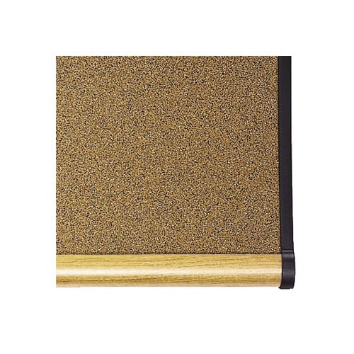 Quartet 4' x 4' Light Grey Vinyl Tack Board with Maple Frame