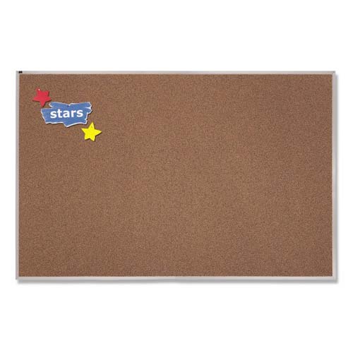 Quartet 4' x 4' Premium Color Cork Bulletin Board - PCKA404