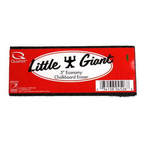 Quartet 5" x 2" x 1" BoardGear Felt Chalk Eraser - 804526 - Clearance Sale