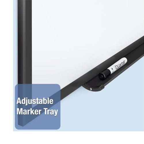 Quartet 5' x 3' Standard Magnetic Whiteboard with Black Frame - SM535B