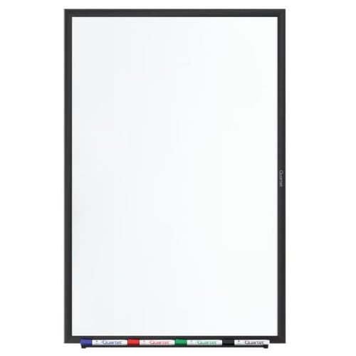 Quartet 5' x 3' Standard Magnetic Whiteboard with Black Frame - SM535B