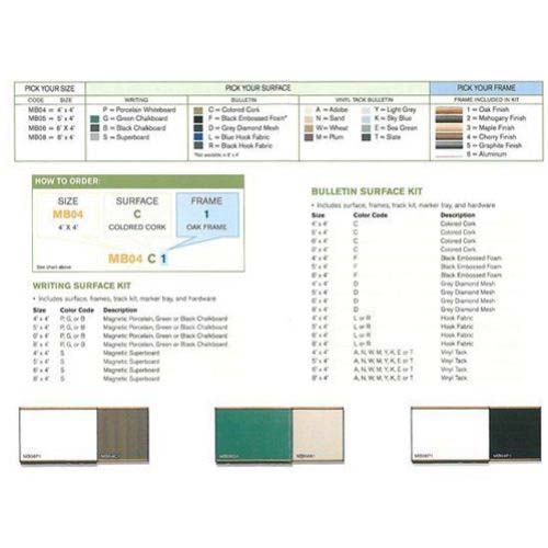 Quartet 5' x 4' Black Fabric Bulletin Board with Cherry Frame