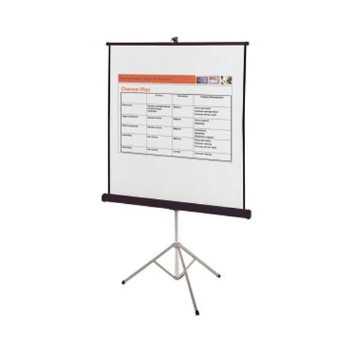 Quartet 50" x 50" Portable Tripod Projection Screen - 550S