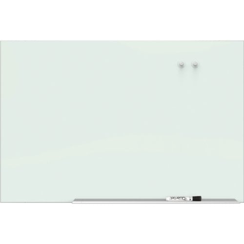 Quartet 50" x 28" Element Magnetic Glass Dry-Erase Board with Aluminum Frame - G5028E