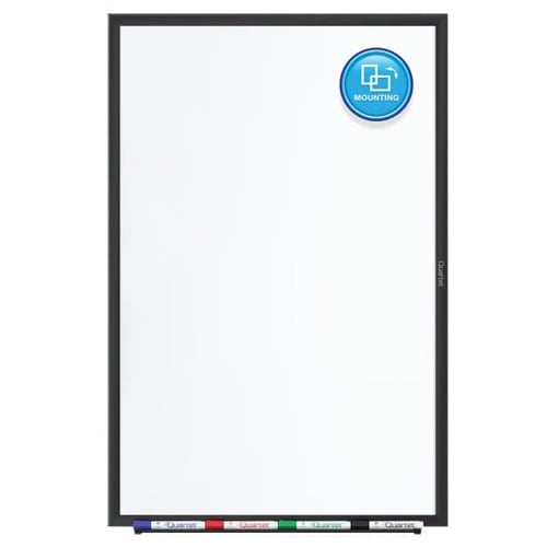 Quartet 6' x 4' Standard Magnetic Whiteboard with Black Frame - SM537B