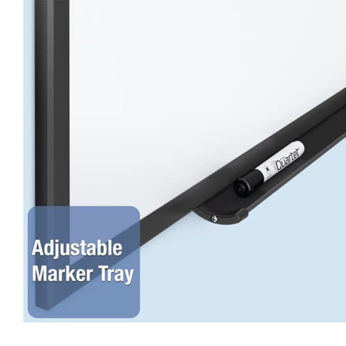 Quartet 6' x 4' Standard Magnetic Whiteboard with Black Frame - SM537B