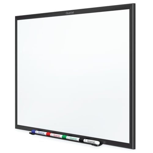 Quartet 6' x 4' Standard Magnetic Whiteboard with Black Frame - SM537B