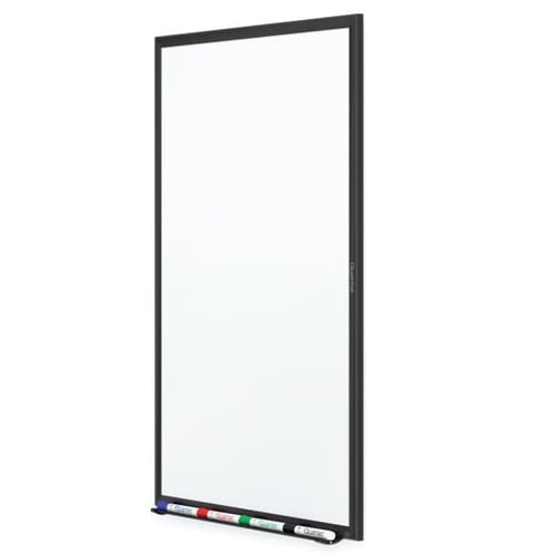 Quartet 6' x 4' Standard Magnetic Whiteboard with Black Frame - SM537B