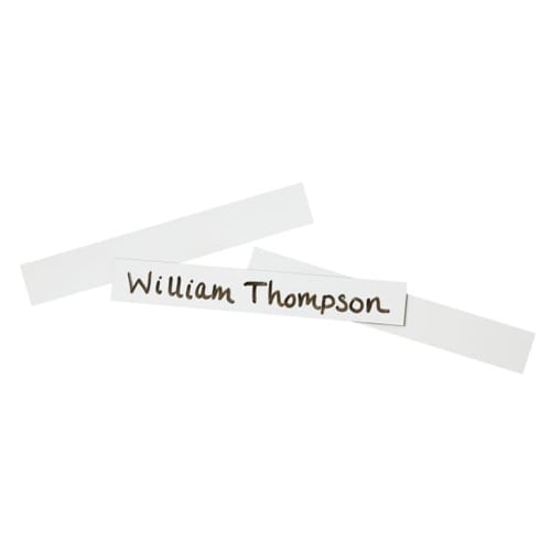 Quartet 7/8" x 6" White Magnetic Strips 25pk - MWS6