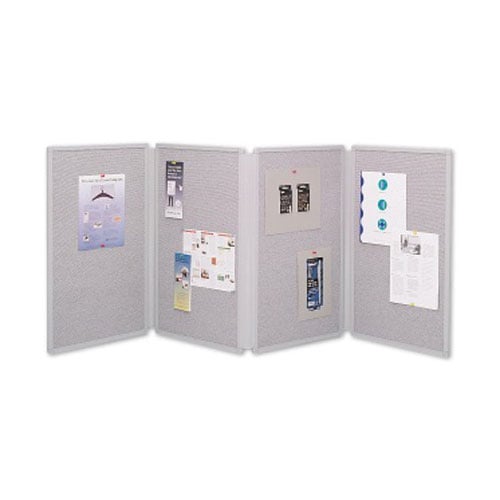 Quartet 72" x 30" Grey Table Top Display - 773630