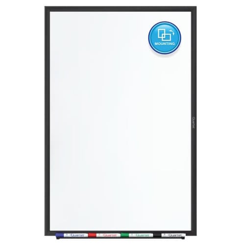 Quartet 8' x 4' Standard Magnetic Whiteboard with Black Frame - SM538B