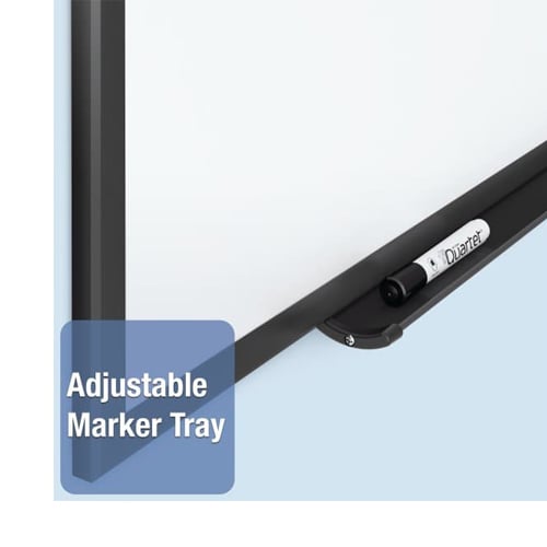 Quartet Standard Magnetic Whiteboard with Black Frame
