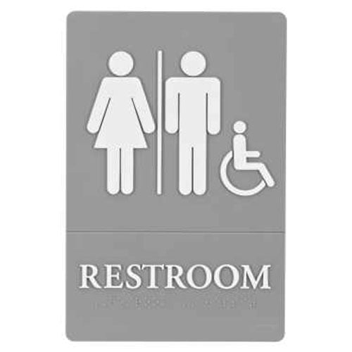 Quartet ADA Compliant Accessible Restroom Sign - 01410
