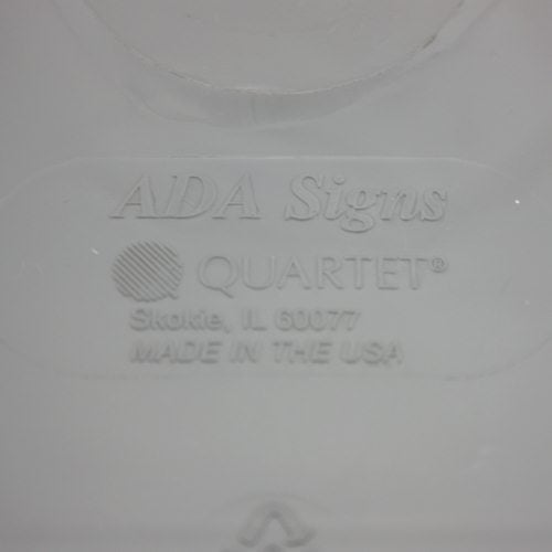 Quartet ADA Compliant Employees Must Wash Hands Sign - 01414