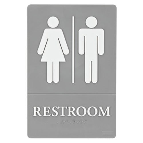 Quartet ADA Compliant Restroom Sign - 01411
