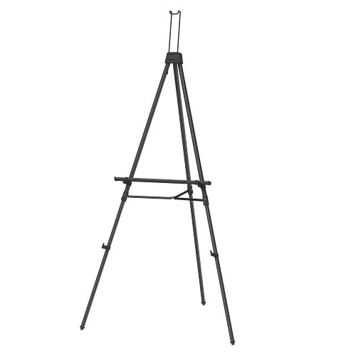 Quartet Black Aluminum Heavy-Duty Telescoping Easel - 56E