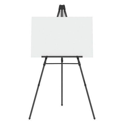 Quartet Black Aluminum Heavy-Duty Telescoping Easel - 56E