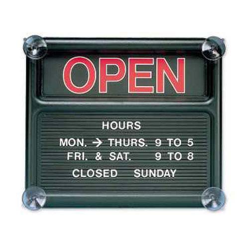 Quartet Black Open Closed Sign - 8130-1