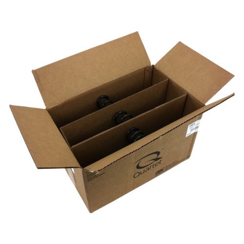 Quartet Black Plastic Hangers 12pk - 20801