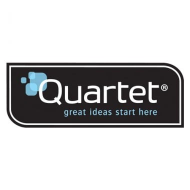 Quartet Continuum 15" x 26" Frameless Magnetic Painted Steel Whiteboard - FPS1526
