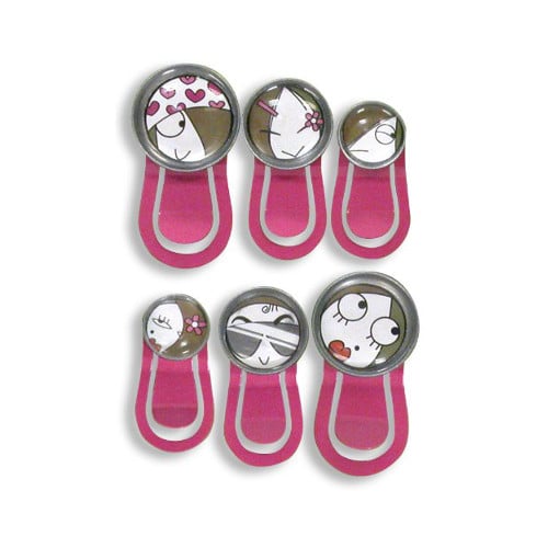 Quartet Bubble Magnets with Clips (6pk) - 79224