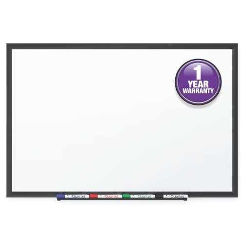 Quartet Standard Whiteboards with Black Aluminum Frame