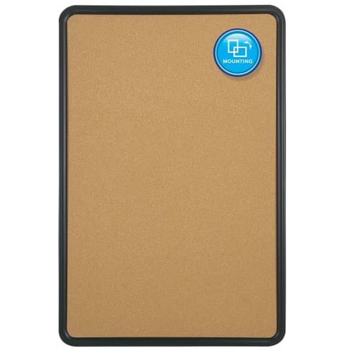 Quartet 4' x 3' Contour Cork Bulletin Board - 699175