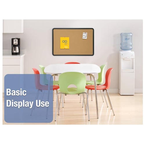 Quartet 3' x 2' Contour Cork Bulletin Board - 699170