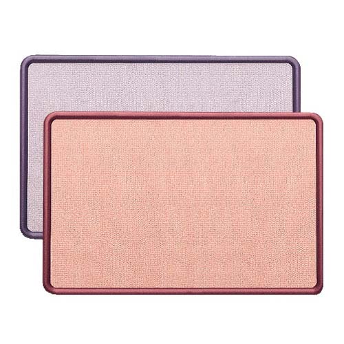 Quartet Contour Fabric 3' x 2' Burgundy Frame Bulletin Board