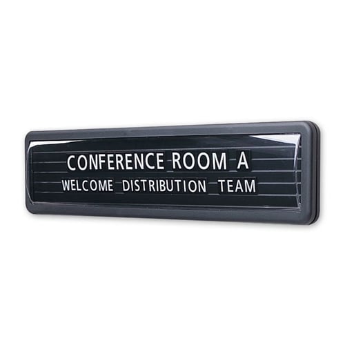 Quartet Customizable Magnetic Nameplate - 9003