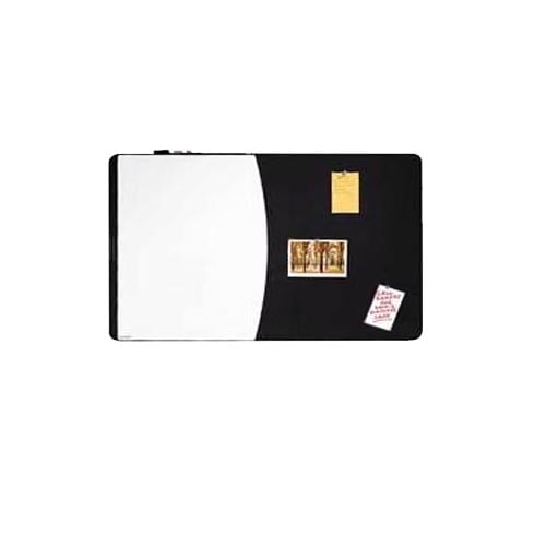 Quartet Designer Tack and Write 35" x 23.5" Cubicle Board - 06545BK