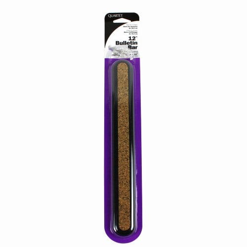 Quartet Bulletin Bar II with Black Plastic Frame