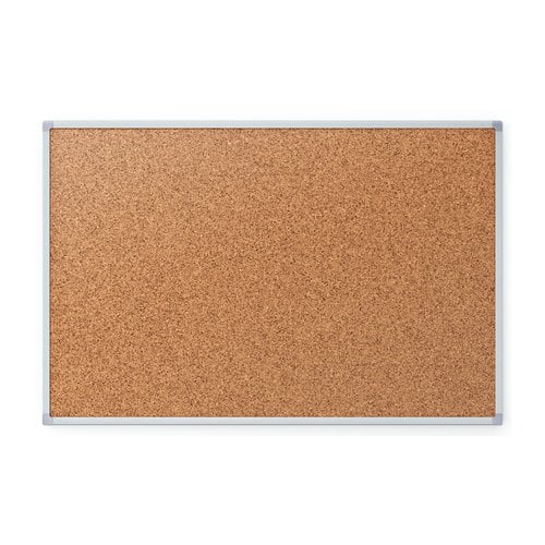 Quartet Economy 8 x 4 Cork Bulletin Board with Silver Frame
