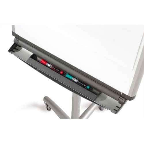 Quartet Euro Premium Mobile 27" x 41" Magnetic Porcelain Whiteboard/Flipchart Easel - EU2000TE