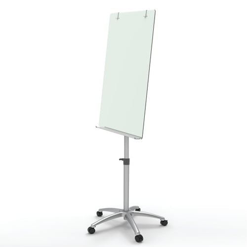 Quartet Infinity 2' x 3' Magnetic Glass Dry-Erase Board Mobile Easel - ECM32G