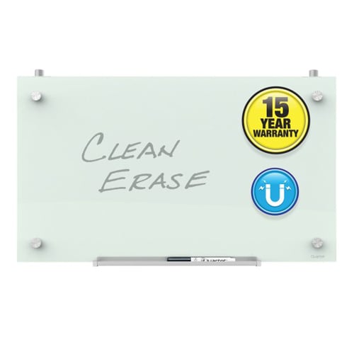 Quartet Infinity Magnetic White Glass Dry-Erase Cubicle Boards