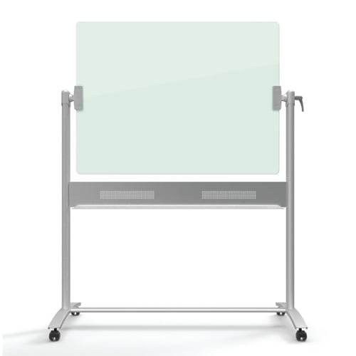Quartet Infinity 4' x 3' Magnetic Glass Reversible Dry-Erase Board Mobile Easel - ECM43G