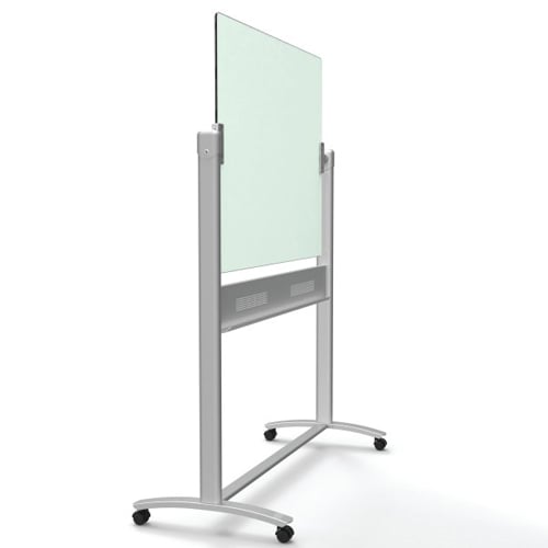 Quartet Infinity 4' x 3' Magnetic Glass Reversible Dry-Erase Board Mobile Easel - ECM43G