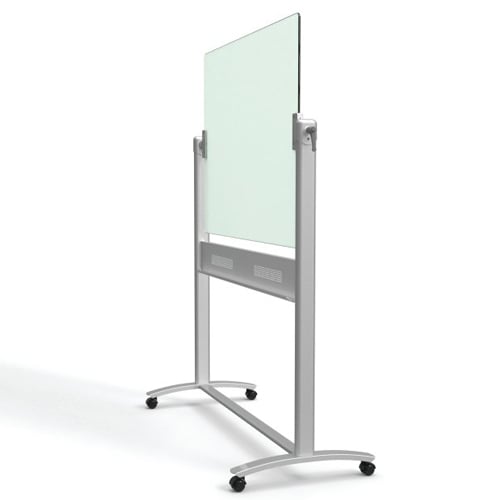 Quartet Infinity 4' x 3' Magnetic Glass Reversible Dry-Erase Board Mobile Easel - ECM43G