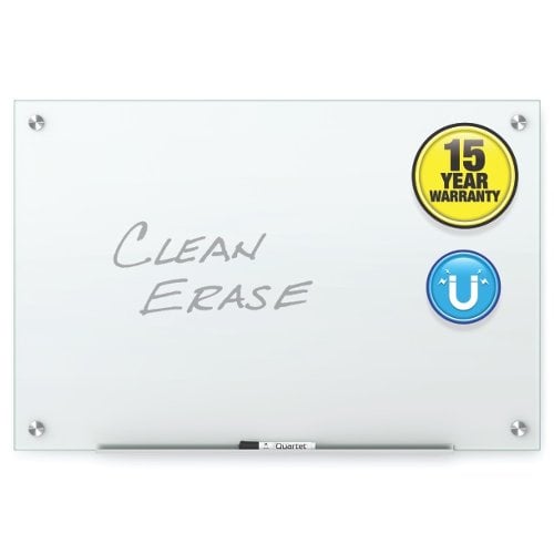 Quartet Infinity Glass 6' x 4' White Magnetic Frameless Dry-Erase Board - G7248W