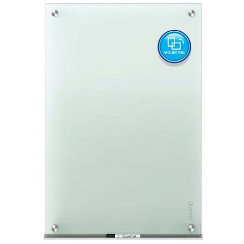Quartet Infinity Glass 8' x 4' Frosted Non-Magnetic Frameless Dry-Erase Board - G9648F