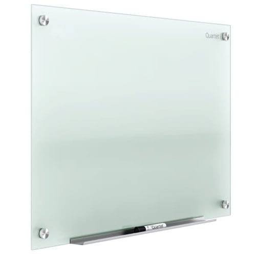 Quartet Infinity Glass 8' x 4' Frosted Non-Magnetic Frameless Dry-Erase Board - G9648F