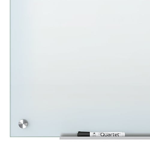 Quartet Infinity Glass 8' x 4' Non-Magnetic Frameless White Dry-Erase Board - G9648NMW