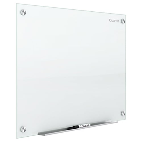 Quartet Infinity Glass 8' x 4' Non-Magnetic Frameless White Dry-Erase Board - G9648NMW