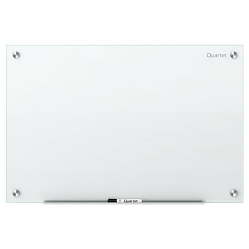 Quartet Infinity Glass 8' x 4' Non-Magnetic Frameless White Dry-Erase Board - G9648NMW