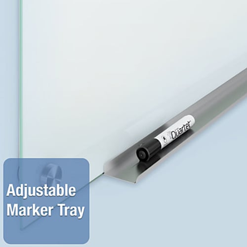 Quartet Infinity Glass 8' x 4' Non-Magnetic Frameless White Dry-Erase Board - G9648NMW